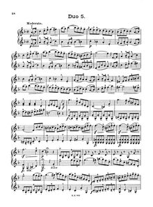 Partition Duo No.5, 12 Duos pour 2 violons, Dozen Duos for 2 Violins, Op.38