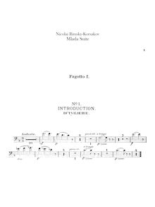 Partition basson 1, 2, 3 (doubling contrebasson), Mlada, Млада, Rimsky-Korsakov, Nikolay