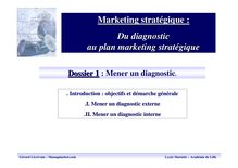 Du diagnostic au plan marketing stratégique - Préambule 