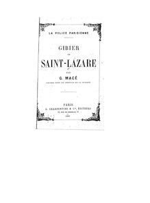 Gibier de Saint-Lazare : la police parisienne (7e mille) / par G. Macé,...