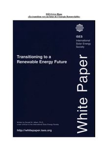 ISES Livre Blanc "En transition vers un futur de l Energie ...