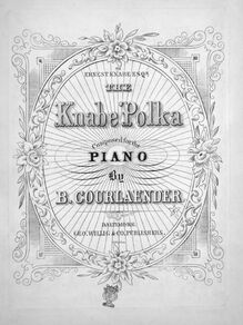Partition complète, pour Knabe Polka, D♭ major, Courlander, Bernhard