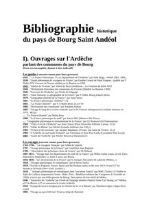 Bourg Saint Andéol: Bibliographie