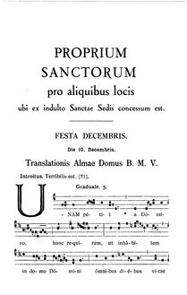 Partition Proprium et Commune Sanctorum pro aliquibus locisPsalm Usitati per Hebdomadam Sancta, Graduale Romanum