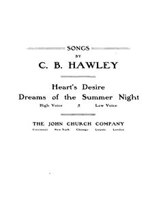 Partition complète, Heart s Desire, Hawley, Charles Beach
