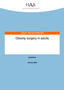 Obesity surgery in adults - Obesity surgery - Guidelines