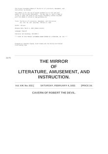 The Mirror of Literature, Amusement, and Instruction - Volume 19, No. 532, February 4, 1832