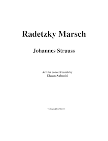 Partition complète, Radetzky March, Op.228, Strauss Sr., Johann