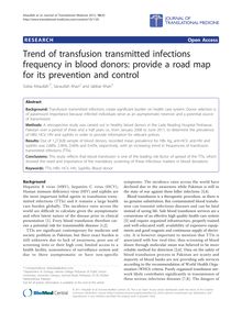 Trend of transfusion transmitted infections frequency in blood donors: provide a road map for its prevention and control