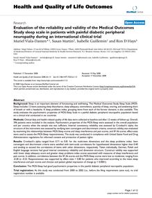 Evaluation of the reliability and validity of the Medical Outcomes Study sleep scale in patients with painful diabetic peripheral neuropathy during an international clinical trial