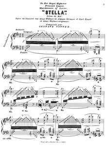 Partition complète, Stella, Valse de Concert, Satter, Gustav