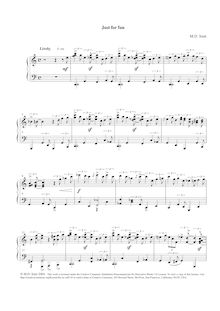 Partition complète, Just pour Fun, Op.3 No.1, C Major, Smit, Maarten