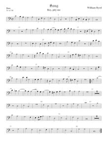 Partition viole de basse, chansons of Sundry Natures, Byrd, William par William Byrd