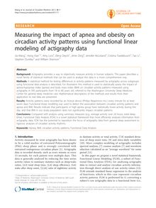 Measuring the impact of apnea and obesity on circadian activity patterns using functional linear modeling of actigraphy data