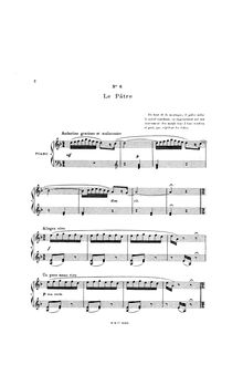Partition No.6 Le pâtre, Avril, poème pour piano, Suite pour piano