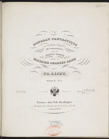 Partition Rondeau fantastique sur un thème espagnol « El contrabandista » de Manuel Garcia (S.252), Collection of Liszt editions, Volume 9