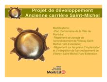 Projet de développement Ancienne carrière Saint-Michel