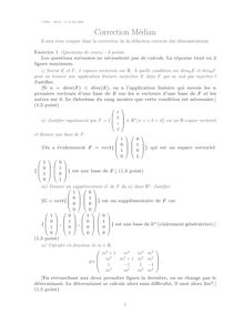 Corrige UTBM Integration   Algebre lineaire   Fonctions de plusieurs variables 2006 TC