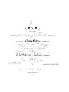 Partition de piano, Duo concertant sur un motif d Anna Bolena de Donizetti
