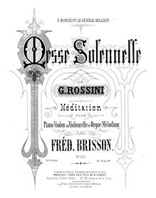 Partition de piano, Petite messe solennelle, Rossini, Gioacchino