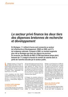 Le secteur privé finance les deux tiers des dépenses bretonnes de recherche et développement