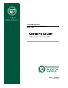 Cococino County June 30, 2004 Single Audit Report