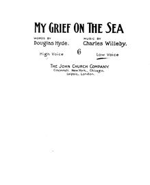 Partition complète (C minor: low voix et piano), My Grief on pour Sea