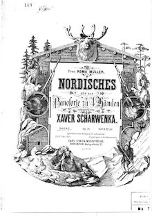 Partition No.1, Nordisches, Op.21, Scharwenka, Xaver