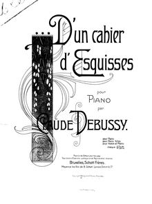 Partition complète, D un Cahier d Esquisses, E-flat minor, Debussy, Claude