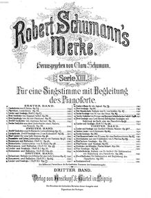 Partition complète, Belsatzar, Op.57, Schumann, Robert