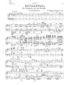 Partition Piano 2, Heimkehr aus der Fremde, Op.89, Liederspiel in einem Akt
