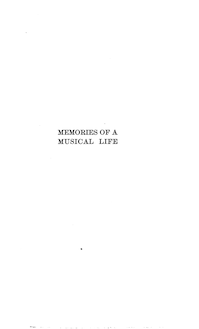 Partition Complete Book, Memories of a Musical Life, Mason, William