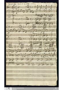 Partition complète, Sinfonia en G major, MWV 7.93, G major, Molter, Johann Melchior