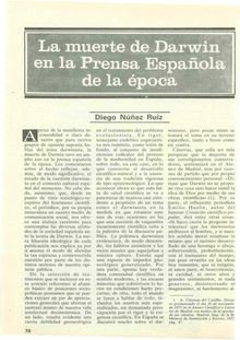 La muerte de Darwin en la Prensa Española de la época