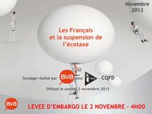 BVA : Les Français et la suspension de l’écotaxe