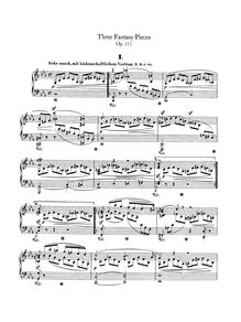 Partition complète, 3 Fantasiestücke Op.111, C minor A♭ major C minor