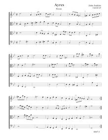 Partition Pavan en G minor, VdGS No.49 - partition complète (Tr T T B), Airs pour 4 violes de gambe