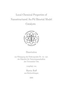 Local chemical properties of nanostructured Au-Pd bimetal model catalysts [Elektronische Ressource] / Martin Ruff