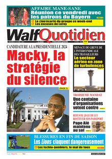 Walf Quotidien n° 9316 - Du vendredi 14 avril 2023