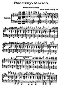Partition Piano - Conductor, Radetzky March, Op.228, Strauss Sr., Johann