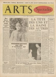 ARTS N° 353 du 02 avril 1952
