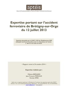 5eme Rapport sur l Accident de Bretigny - Guillaume Pepy - 18 Nov. 2014