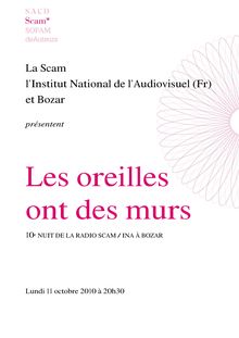 La Scam l'Institut National de l'Audiovisuel (Fr) et Bozar