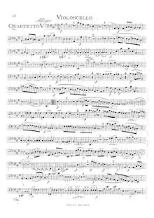 Partition violoncelle, corde quatuor No.18, A major, Mozart, Wolfgang Amadeus par Wolfgang Amadeus Mozart
