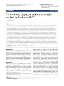 Time-varying bispectral analysis of visually evoked multi-channel EEG