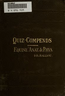 A compend of equine anatomy and physiology