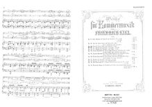 Partition complète et parties, Piano Trio, G major, Kiel, Friedrich