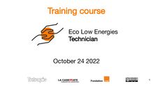 (UK) Training course - Eco Low Energies Technician