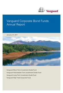 Vanguard Corporate Bond Funds Annual Report January 31, 2011