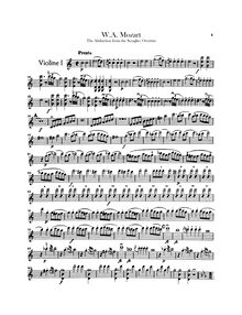 Partition violons I, II, Die Entführung aus dem Serail, The Abduction from the Seraglio
